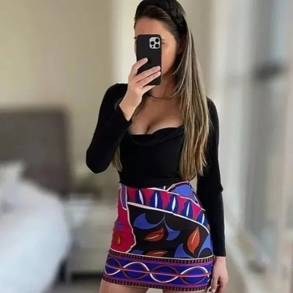 Zara Draped Long Sleeve Bodysuit Black Sz  M - Picture 2 of 8